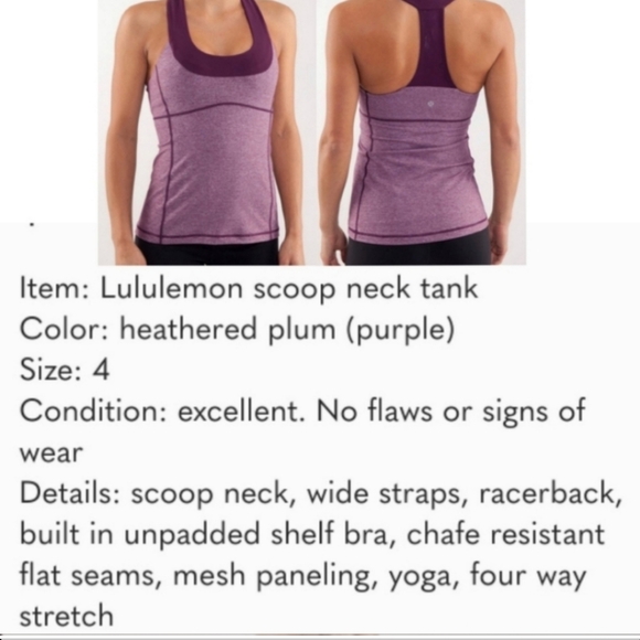 3 Tops! Lululemon Athletica Tops Size 4 Women Exc Condition - Picture 8 of 11